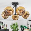 Ripoll ceiling light, globe light gold, 5-light sources