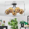 Ripoll ceiling light, globe light gold, 5-light sources