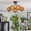 Ripoll ceiling light, globe light gold, 5-light sources