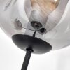 Ripoll globe light, floor lamp clear, Smoke-coloured, 3-light sources
