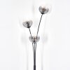 Ripoll globe light, floor lamp clear, Smoke-coloured, 3-light sources