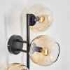 Koyoto globe light, wall light Amber, clear, 3-light sources