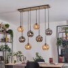 Ripoll hanging light, globe light, pendant light Ecru, black, 8-light sources