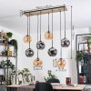 Ripoll hanging light, globe light, pendant light Ecru, black, 8-light sources