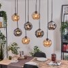 Ripoll hanging light, globe light, pendant light Ecru, black, 8-light sources