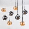 Ripoll hanging light, globe light, pendant light Ecru, black, 8-light sources