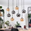 Ripoll hanging light, globe light, pendant light Ecru, black, 8-light sources