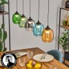 Lavel hanging light, pendant light LED blue, green, clear, orange, Smoke-coloured, 5-light sources
