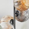 Ripoll ceiling light, globe light Amber, clear, Smoke-coloured, 4-light sources