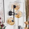 Koyoto globe light, wall light Amber, 3-light sources