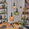 Imara hanging light, pendant light Amber, green, Pink, 3-light sources