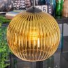 Koyoto hanging light, globe light, Cluster pendant lamp 30 cm gold, clear, 3-light sources