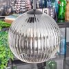 Koyoto hanging light, globe light, Cluster pendant lamp 30 cm clear, Smoke-coloured, 3-light sources