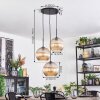Koyoto hanging light, globe light, Cluster pendant lamp 30 cm Amber, 3-light sources