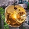Ripoll hanging light, globe light, Cluster pendant lamp blue, gold, green, 3-light sources
