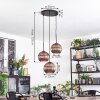 Koyoto hanging light, globe light, Cluster pendant lamp 30 cm coppery, 3-light sources