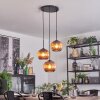 Koyoto hanging light, globe light, Cluster pendant lamp 30 cm coppery, 3-light sources