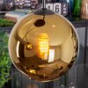 Koyoto hanging light, globe light, Cluster pendant lamp 30 cm gold, 3-light sources