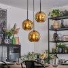 Koyoto hanging light, globe light, Cluster pendant lamp 30 cm gold, 3-light sources
