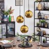 Koyoto hanging light, globe light, Cluster pendant lamp 30 cm gold, 3-light sources