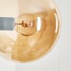 Gastor globe light, wall light Amber, Smoke-coloured, 3-light sources