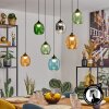 Moyrourkan hanging light, pendant light, Cluster pendant lamp LED blue, green, clear, orange, Smoke-coloured, 1-light source