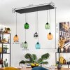 Moyrourkan hanging light, pendant light, Cluster pendant lamp LED blue, green, clear, orange, Smoke-coloured, 1-light source
