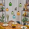 Moyrourkan hanging light, pendant light, Cluster pendant lamp LED blue, green, clear, orange, Smoke-coloured, 1-light source