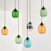 Moyrourkan hanging light, pendant light, Cluster pendant lamp LED blue, green, clear, orange, Smoke-coloured, 1-light source