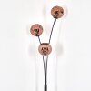 Ripoll globe light, floor lamp coppery, 3-light sources