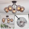 Ripoll ceiling light, globe light Smoke-coloured, 5-light sources