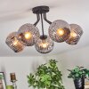 Ripoll ceiling light, globe light Smoke-coloured, 5-light sources
