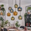 Ripoll hanging light, globe light, pendant light Ecru, black, 8-light sources