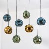 Ripoll hanging light, globe light, pendant light Ecru, black, 8-light sources