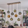Ripoll hanging light, globe light, pendant light Ecru, black, 8-light sources