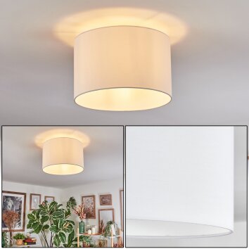 Bassagoda ceiling light white, 1-light source