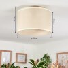 Bassagoda ceiling light beige, white, 1-light source