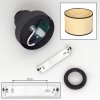 Chellas ceiling light Ecru, black, 1-light source