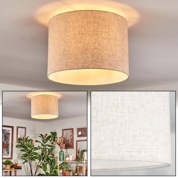 Bassagoda ceiling light beige, white, 1-light source