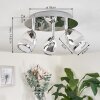 MORGES Ceiling Light LED chrome, 3-light sources
