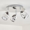 MORGES Ceiling Light LED chrome, 3-light sources