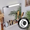 MORGES mirror light LED chrome, white, 1-light source