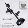 Koyoto ceiling light, globe light 32 cm clear, Smoke-coloured, 4-light sources