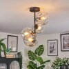 Ripoll ceiling light, globe light clear, 4-light sources