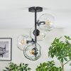 Ripoll ceiling light, globe light clear, 4-light sources