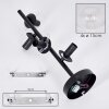 Koyoto ceiling light, globe light 32 cm clear, 4-light sources