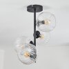 Koyoto ceiling light, globe light 32 cm clear, 4-light sources