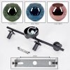 Ripoll ceiling light, globe light blue, green, coppery, 4-light sources
