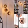 Ripoll floor lamp clear, coppery, 3-light sources