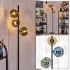 Ripoll floor lamp blue, gold, green, 3-light sources